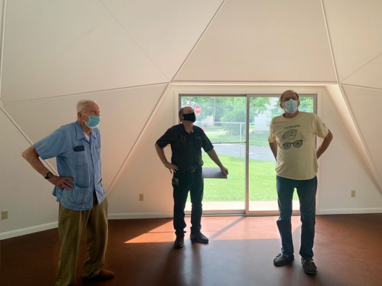 Bill Perk, Thad Heckman, and Ed Cook taking it all in - Look at what we've done!