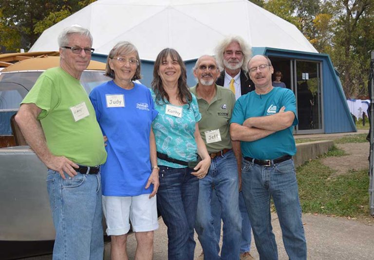 Team members having fun at the Dymaxion Days Event